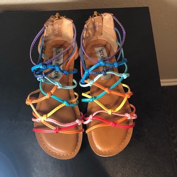 colorful gladiator sandals
